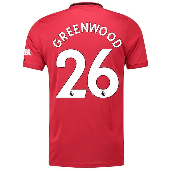 Camiseta Manchester United NO.26 Greenwood 1ª Kit 2019 2020 Rojo